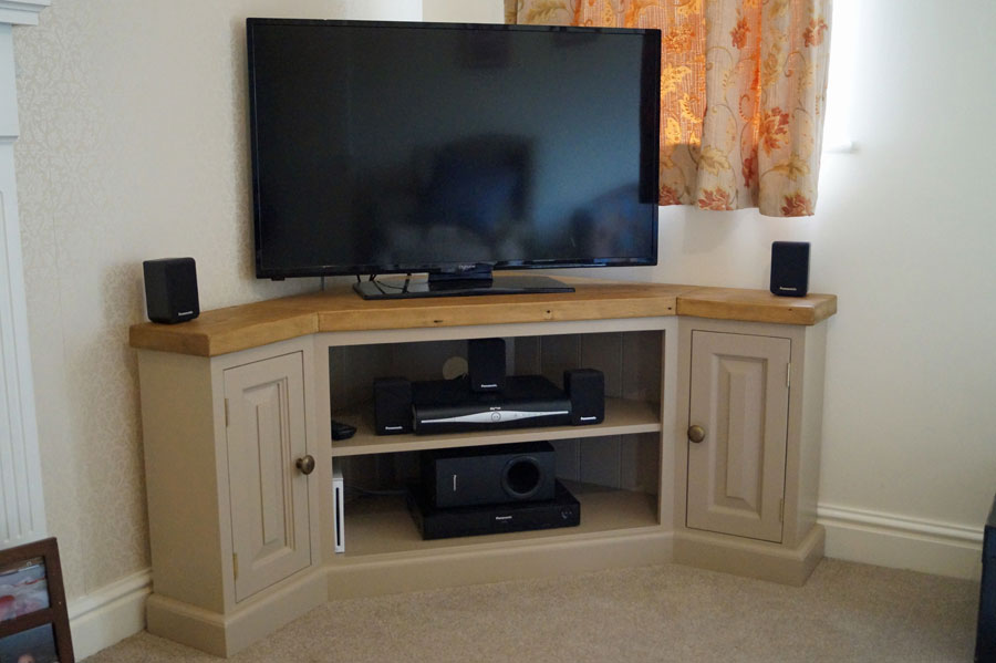Reclaimed Edwardian Corner Tv Unit, Corner Tv Stand Ideas For Living Room